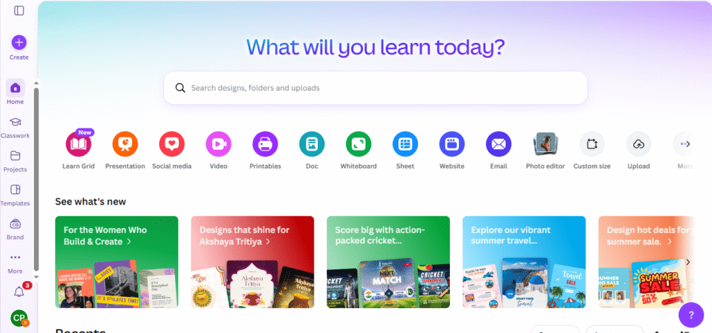 Canva sign up page create account step
